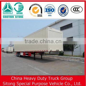 New Semi Trailer Price for 2016 Semi Trailer 3 Axle Box Trailer
