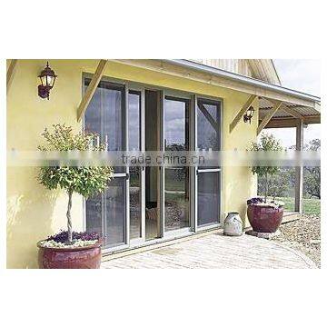 Hot sold pvc-u sliding with insect screen Windows and doors