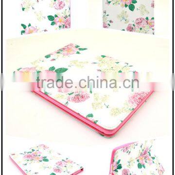 Elegant Leather Case For IPad 6 Air 2 ,Flower Printing Case For Tablet IPad 6 photo-5