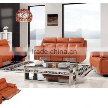 Bisini Modern Movie Recliner Sofa Set, Italan Genuine Leather Recliner Sofa, Italy Recliner