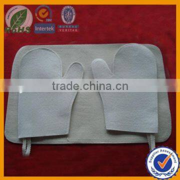 wool felt sauna glove, Sauna felt glove