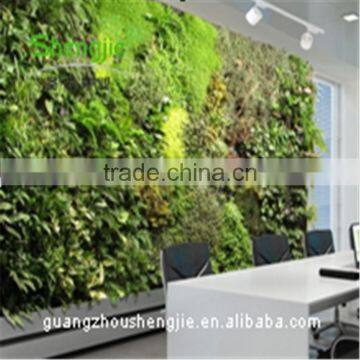 SJLJ013441 wholesale cheap artificial green wall / fake plastic grass wall for wall decoration