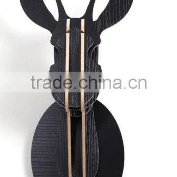 Cute Modern Style DIY Small Deer Head Christmas Animal Wall Hanging Decorations Expand Furniture photo-2