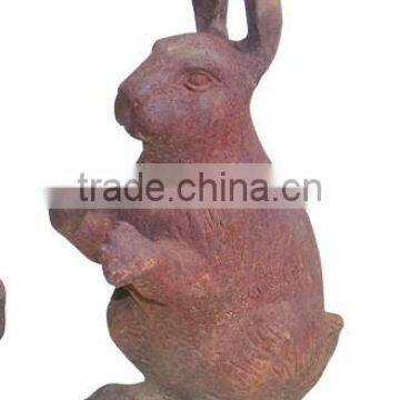 Cast Iron Vivid Metal Rabbit Statue photo-5