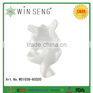 Lovely Easter Decoration White Ceramic Rabbit Figurines photo-2