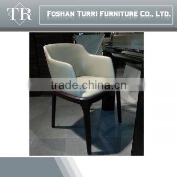 Simple Design Modern Solid Wood and Leather Dinning Chair photo-4