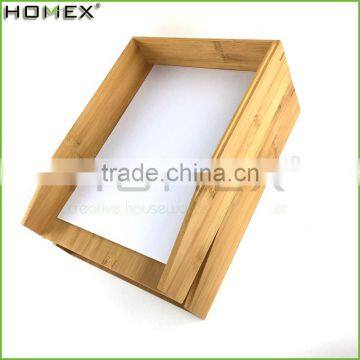 100%Pure bamboo stackable letter tray/ desk tray Homex-BSCI