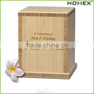 Natural Bamboo Cremation Urn Keepsake Urns Homex BSCI/Factory