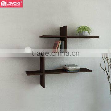 home wall decoration new design wall shelving rack 3 tier wooden floating shelf wholesale