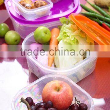 BPA-Free Stackable Plastic Food Storage Container Set With Lid/5pcs Plastic Food Storage Container Set photo-4