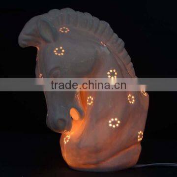 Hot Sale Horse Design Ceramic Decoration Lamp for Home photo-2