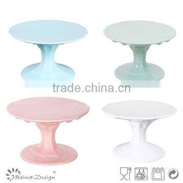 Hot sale! Colorful & Handmade ceramic wholesale cake stands