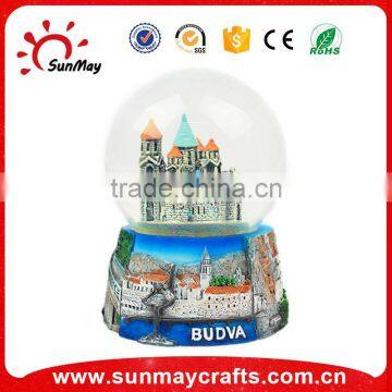 resin souvenir glass snow globe