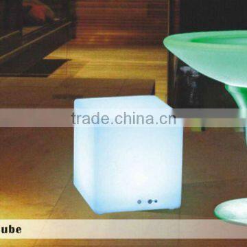 rechargable colorful led cube chair ES003