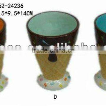 Ceramic ice cream shaker cup