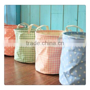 ZAKKA cotton waterproof sundrics storage bag,,with two handle ,laundry basket&bag