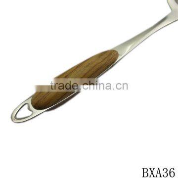 Professional Stainless Steel Cooking Spatula With Wood Handle