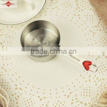 ZY-L1031 New Fashion Solid Sturdy 4pcs Kitchen Stainless Steel Measuring Cup Set photo-3