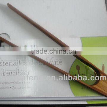 2014 Newest wholesale bamboo kitchenware tongs