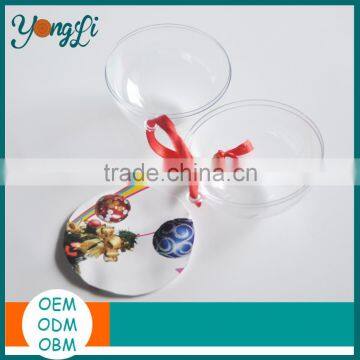 Different Shape Hanging Clear Transparent Plastic Photo Ball Ornament photo-2