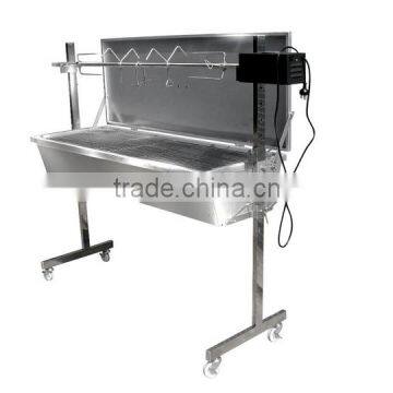 Rotating BBQ Charcocal grill with Stainless Steel wire mesh