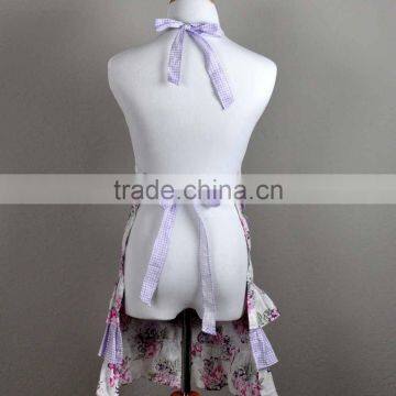 Mommy and Me Matching Purple and Pink Floral Hostess Kitchen Apron Set of 2 Cooking Mother and Daughter