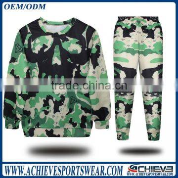 Popular Custom latest design men winter tracksuit, fleece tracksuit