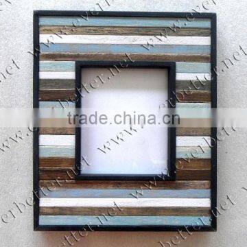 Beautiful and chic mdf photo art minds wood antique frames with line strips