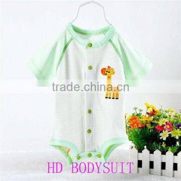 High quality 100% natural cotton baby bodysuit