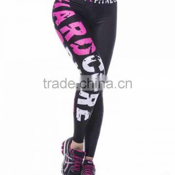 OEM Fully Sublimation Printing Fashion Quick Dry Workout Womens Yoga Pants photo-2