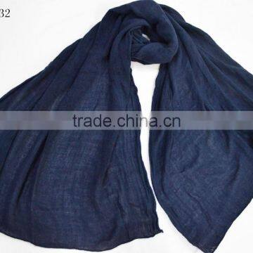 2017 Hot Popular Lady Winter Soft Cashmere Navy Plain Shawl Pashmina photo-3