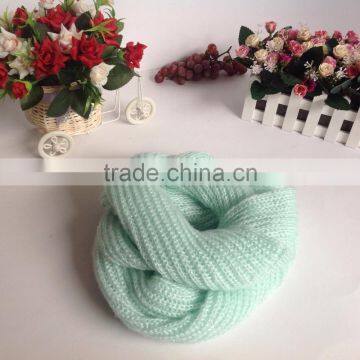 Acrylic White Color Fashion Winter Knitting Scarf Factory photo-6