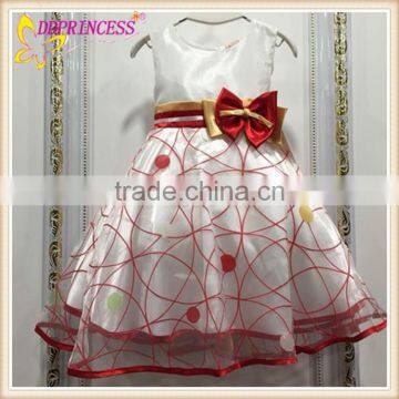 Baby girl beautiful daily wear dress with color bow