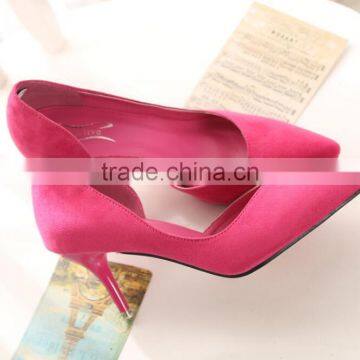 zm50265b stiletto heel pump lady high heel shoes suede hollow out sexy womens single shoe