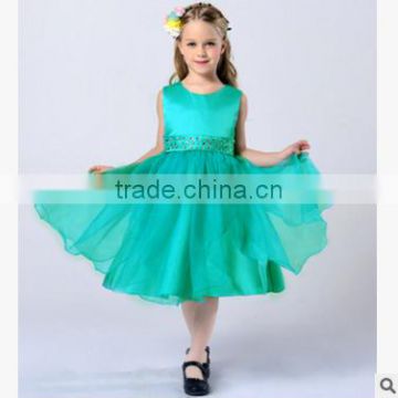 F10047A european dress style girls handmade beads party dress princess dress