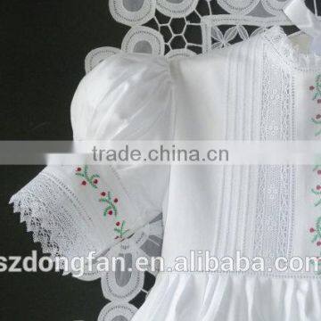 Wholesale Christmas Dress Flower Girls White Wedding Dress Baby Kids Lace Cap Sleeve Country Dresses photo-3