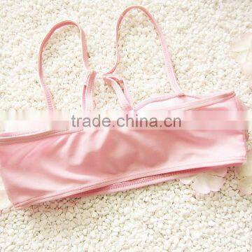 S31357W New Style Summer Wear Girls Flower Appliqued Swimming Suits photo-3