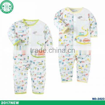 Wholesale unisex fashion design natural cotton fiber 2 pieces matching baby clothing set