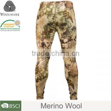 Merino wool camo pants sports track suit custom sweat pants male jogging pants