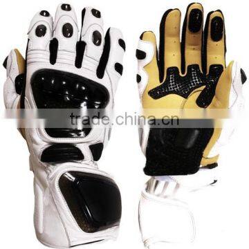 leather biker gloves