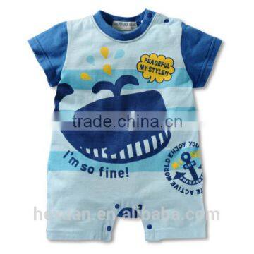Short Sleeves Printed Cartoon Baby Clothes Set Summer Romper Newborn Baby Clothing photo-2