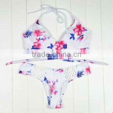 Polyester Bikini different size for choice & padded blue girls swimwear 59377