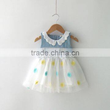 2017 Fanshional Lace and Tulle Dress Baby Sleeveless for Girl photo-3