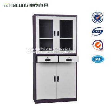 Made In Luoyang Steel Display Cabinet 2 Drawer Glass Door File Cabinet photo-4