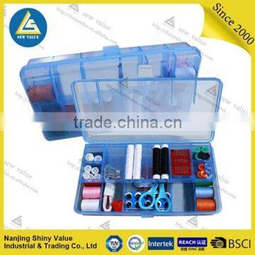 Transparent pp Material Complete Sewing Kit Case Wih Garment Accessories photo-4