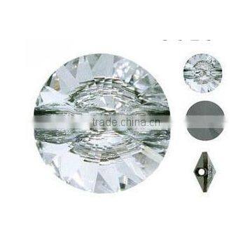 Silver Back Crystal Button Shirt Buttons Garment Accessory Round Crystal Buttons Wholesales photo-2
