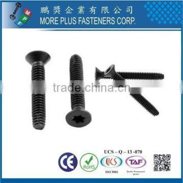 Taiwan 6-Lobe Flat Head Black Phosphate and Oil Finish Type F Point Thread Cutting Floorboard Screw