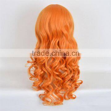 YIWU Perfect Lady Short Orange Cosplay Hair Wig photo-5