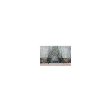 Bended / Curved Tempered Glass 10mm For Curtain Wall Construction