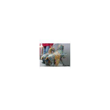 Antiques Chinese Few Rare Pair of Cloisonne Horse